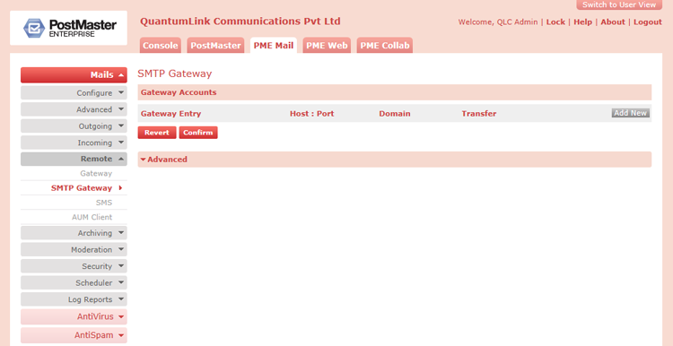 Define domain based routing for Gateways